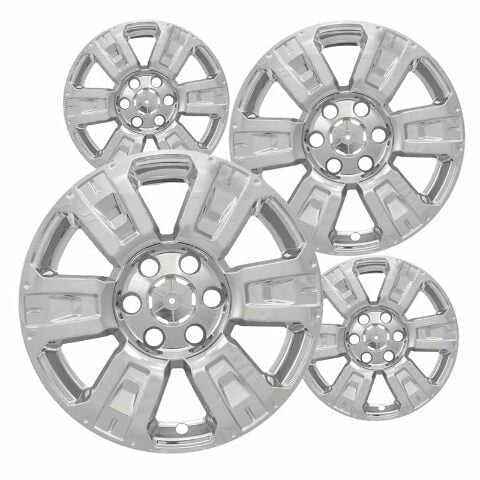 Set of 4 18 inch Chrome ABS Wheel Covers Compatible with 2017-2022 Nissan TITAN SV Rims
