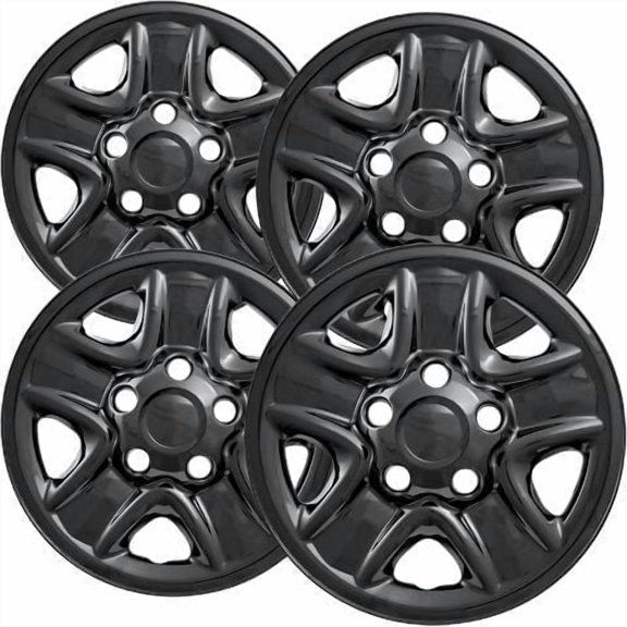 Set of 4 18 inch Gloss Black ABS Wheel Covers Compatible with 20072021 Toyota Tundra SR, SR5, Base, Limited, Platinum, 1794 Edition, TRD Pro Rims