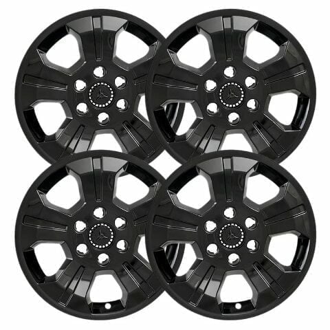 Set of 4 18 inch Gloss Black ABS Wheel Covers Compatible with 2015-2020 Chevrolet Tahoe LT Rims