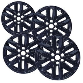 Set of 4 18 inch Gloss Black ABS Wheel Covers Compatible with 2017-2019 GMC Acadia SLE SLT Rims