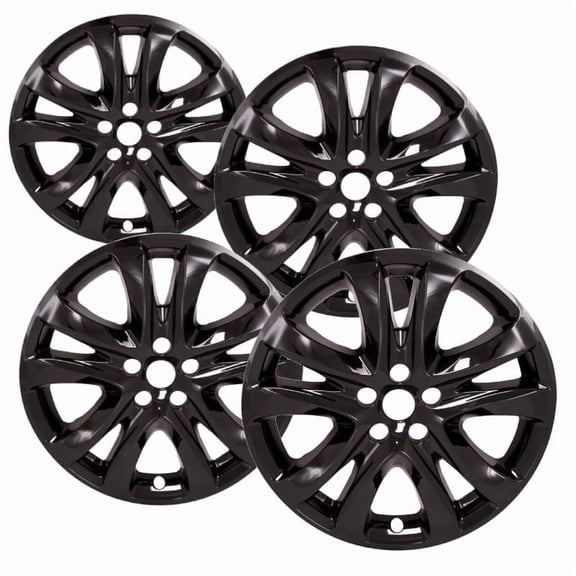 Set of 4 19 inch Gloss Black ABS Wheel Covers Compatible with 2014-2017 Mazda 6 Touring Rims