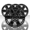 thumbnail image 1 of Set of 4 20" 6 Spoke Wheel Skins for 14-18 GMC Sierra 1500 SLE/SLT - Gloss Black, 1 of 2