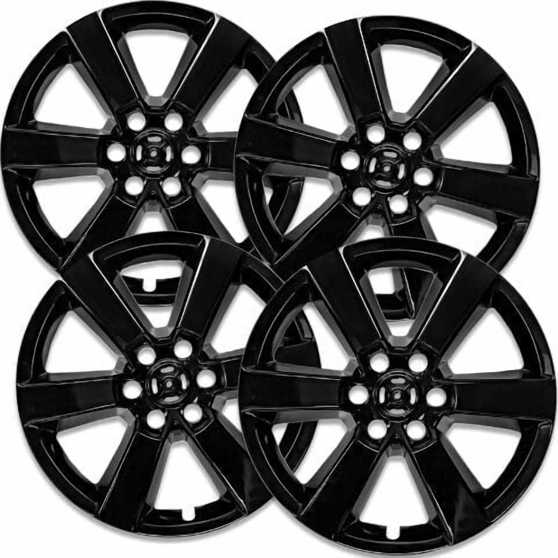 Set of 4 20 inch Gloss Black ABS Wheel Covers Compatible with 2015-2017 ...