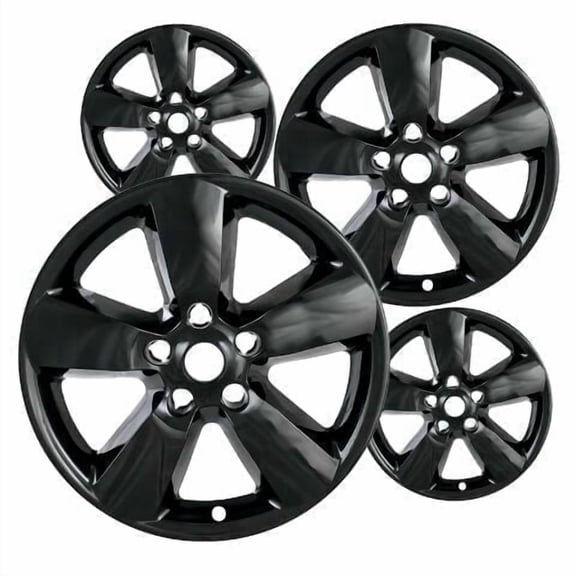 Set of 4 20 inch Gloss Black ABS Wheel Covers Compatible with 2019-2024 Ram 1500 Classic Rims