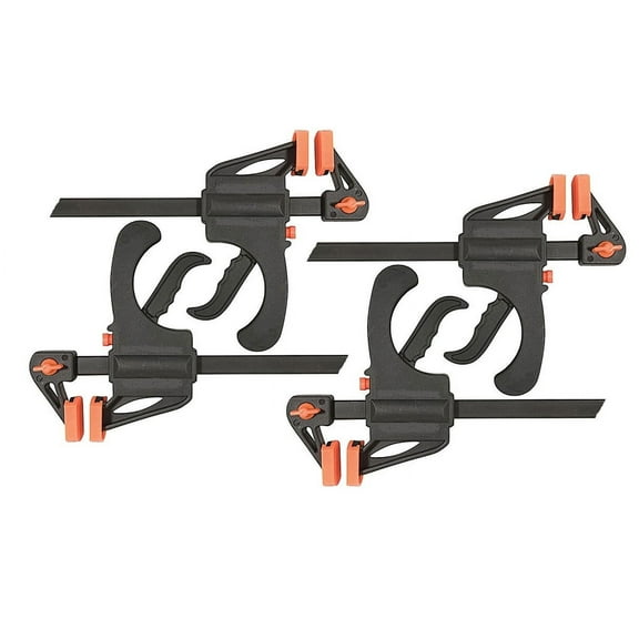 Set of 4 - 30" RATCHETING BAR CLAMPS 2.5" Throat Depth NYLON Handle w/ Trigger