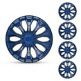 thumbnail image 1 of (Set of 4)4Pcs Set 14" Universal Hubcaps,Wheel Rims Cover,Snap on Car Truck SUV,ABS+PC,Black Lacquer&Blue Lacquer, 1 of 7