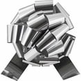 thumbnail image 1 of Set of 4 50Pcs- 4"D Pullbow Metallic Silver Ribbon, 1 of 1
