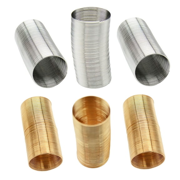 Set of 4/6 Unique Memory Steel Wire for Handmade Jewelry 20mm Diameter Metal Hoop Collar Jewelry Making Findings