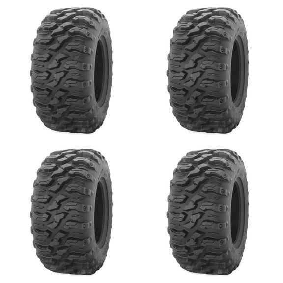 Set of 4 ATV QUADBOSS Tires (QBT446 27x11R-12 Front/Rear)