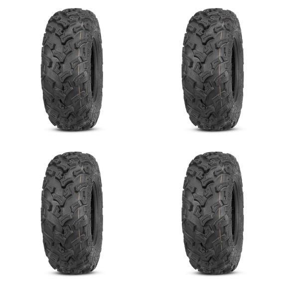 Set of 4 ATV QUADBOSS Tires (QBT447 25x10-12 Front/Rear)