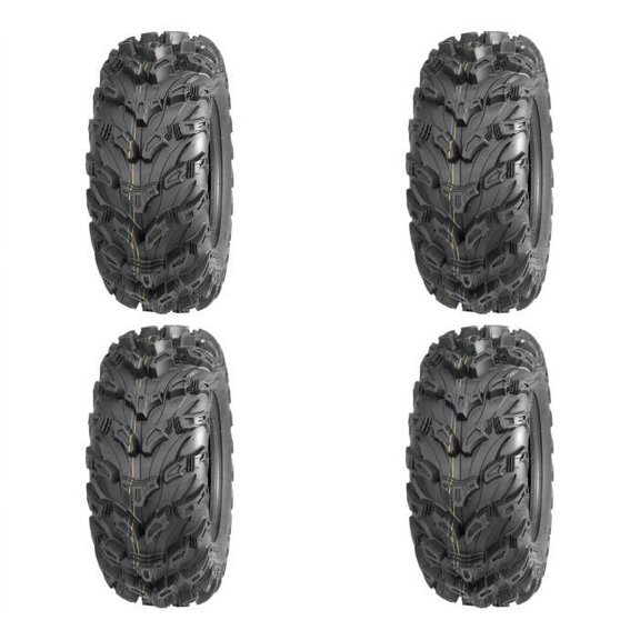 Set of 4 ATV QUADBOSS Tires (QBT672 27x9R-12 Front, 27x11R-12 Rear)