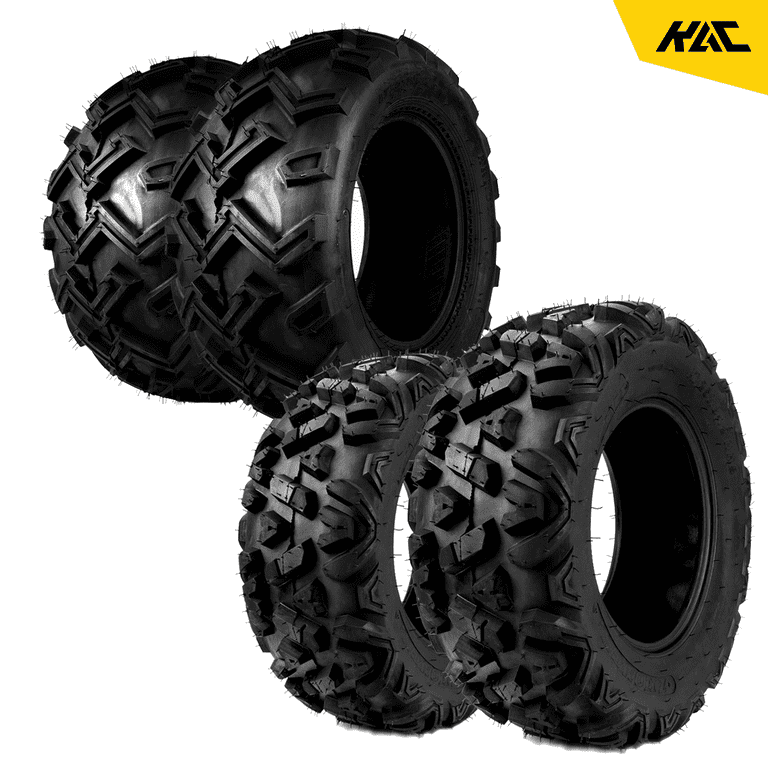 US Set of 4 ATV UTV Tires 25x8-12 25x8x12 Front & 25x10-12