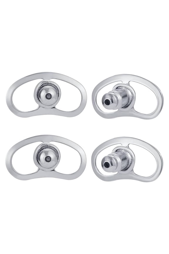 Set of 4 Adjustable Earring Support Backs for Large Earrings Practical Ear Closures Plug Ear Lobes Support Patches