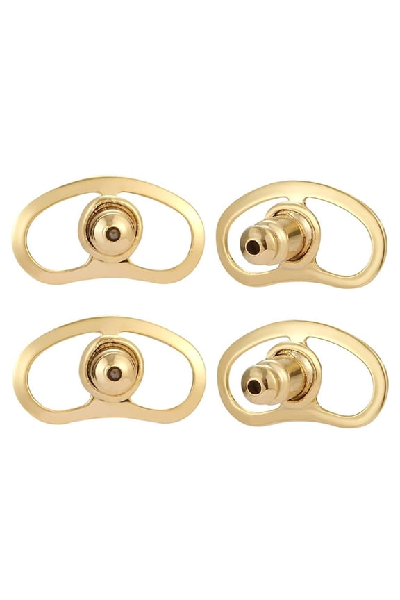 Set of 4 Adjustable Earring Support Backs for Large Earrings Practical Ear Closures Plug Ear Lobes Support Patches