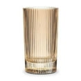 thumbnail image 1 of Set of 4 Amber Vertical Optic Hiball Glass, 1 of 1