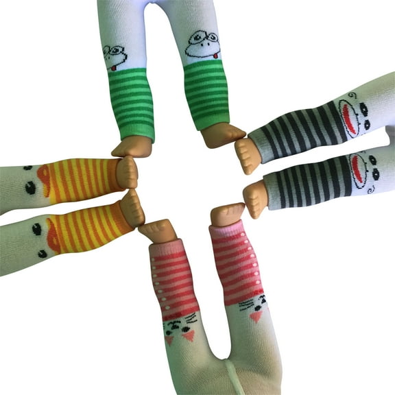 Set of 4 Animal Printed leggings for Dolls