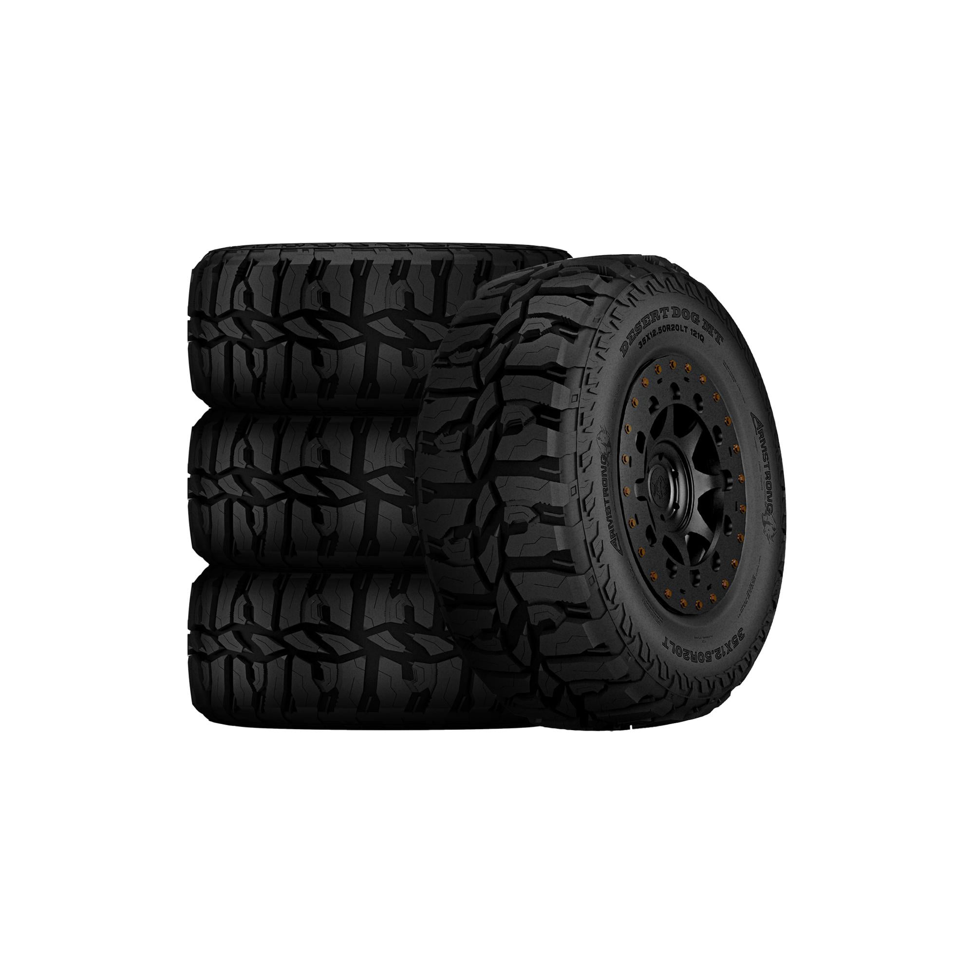 Set of 4 Armstrong Desert Dog MT LT35X12.50R18 123Q E Tires 