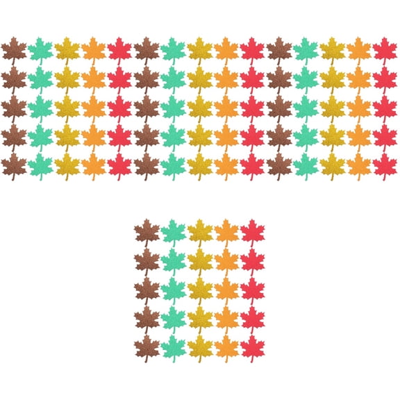 Set of 4 Autumn Artificial Maple Leaf Bulletin Board Decoration