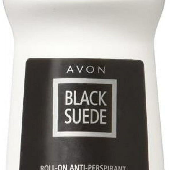 Set of 4 Avon Black Suede Roll-On Anti-Perspirant Deodorant Rolls