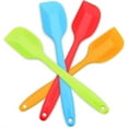 thumbnail image 1 of Set of 4 Baking Silicone Spatulas,8x1.6In/20.5x4cm Durable Non-Stick Flexible Scrapers for Kitchen,Multi-color Baking Mixing Tool for Baking,Mixing, 1 of 6