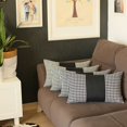 thumbnail image 1 of Set of 4 Black Houndstooth Lumbar Pillow Covers, 1 of 5