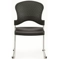 thumbnail image 1 of Set of 4 Black Professional Grade Plastic Chairs, 1 of 2