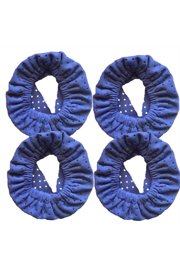 Set of 4 Blue Ventilator Face Masks with Perforations, Crafted from Soft And Stretchy Material, Reusable, Convenient for Personal And Home Health