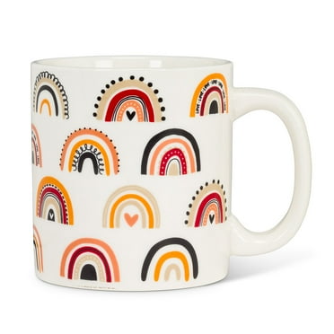 Set of 4 Boho Rainbow Jumbo Mug