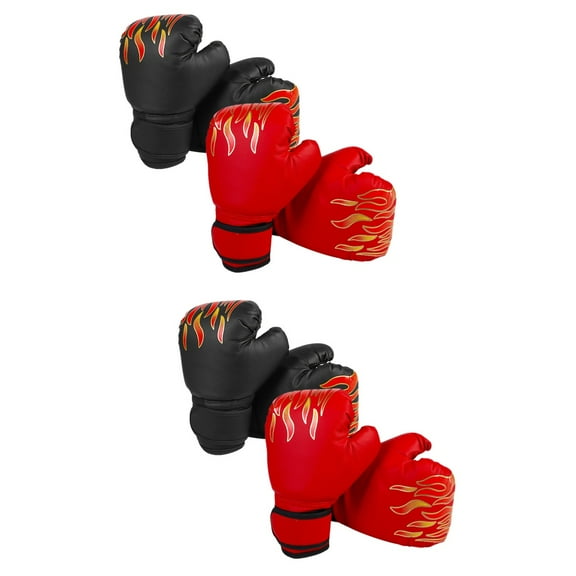 unbranded 4 Pairs  Boxing Glove Toddler Thai Glove Comfortable Sparring Glove Kickboxing Glove for Training