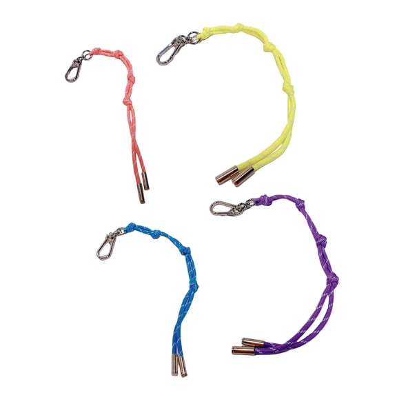 Set of 4 Braided Cord Keychain Bag Rope Pendant Key Holder Key Accessory Handmade Key Rings for Fashion Enthusiasts