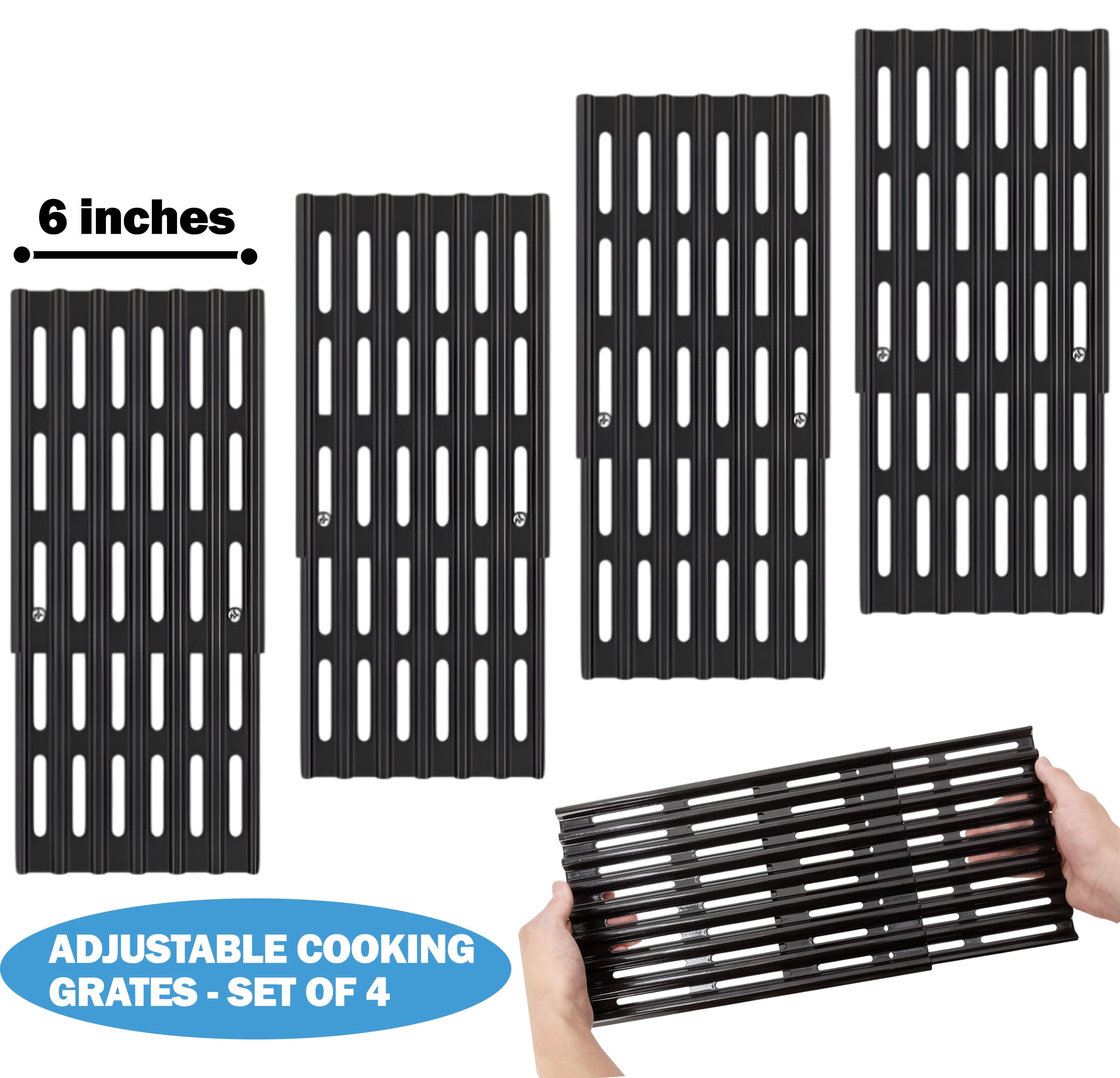 Brinkmann Grill Parts Pro – Verstellbarer Universal-Ersatzbrenner, Längliches Rohr, Für Grills 38-56 Cm (Edelstahl, Mit Montagematerial)