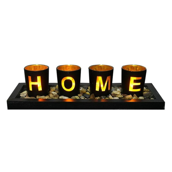 Set of 4 Candle Tealight Candlestick Coffee Table Centerpiece Decor , Home