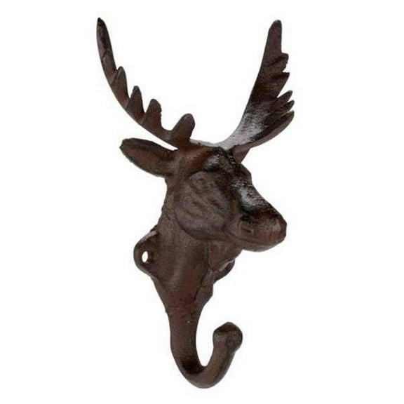 Set of 4 Cast Iron Moose Wall Hook