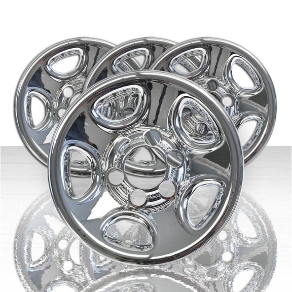 Set of 4 Chevy 1500 6 Lug 16" Chrome Wheel Skins Rim Simulators hubcaps Covers