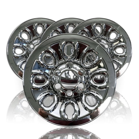 Set of 4 Chevy 1500 6 Lug 17" Chrome Wheel Skins Rim Simulators hubcaps Covers