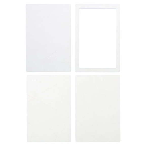 Set of 4 Children Quicksand Brick Picture Frame Quicksand Plate DIY Hand-Making Acrylic Display Card for DIY Crafts