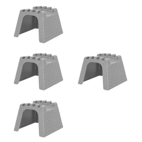 Set of 4 Tunnel Models for Toy Train Tracks, Railway Tunnel Model Toys for Toddlers and Children Play