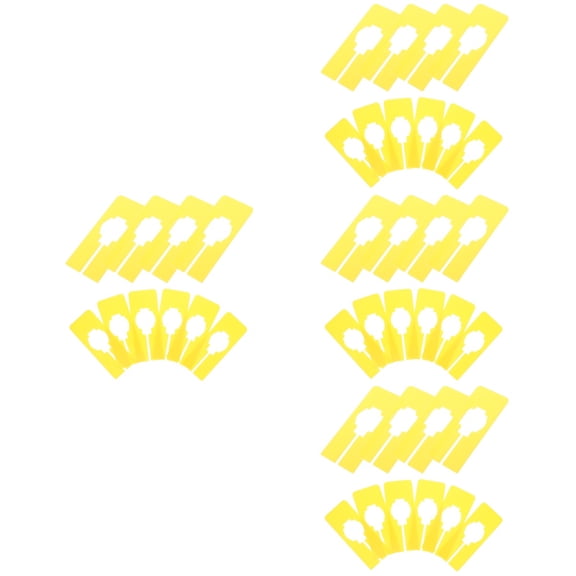 SOPOTUTU Yellow Plastic Closet Dividers for Clothes Organization and Storage, 40 Pieces for Easy Sorting