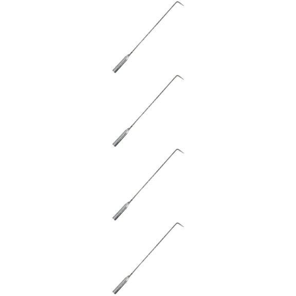 Set of 4 Coal Hook Camping Accessories Fireplace Poker Handheld Tools Campfire Pit Hooks