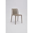 thumbnail image 1 of Set of 4 Coffee Brown Stackable Polypropylene Side Chair, 1 of 5