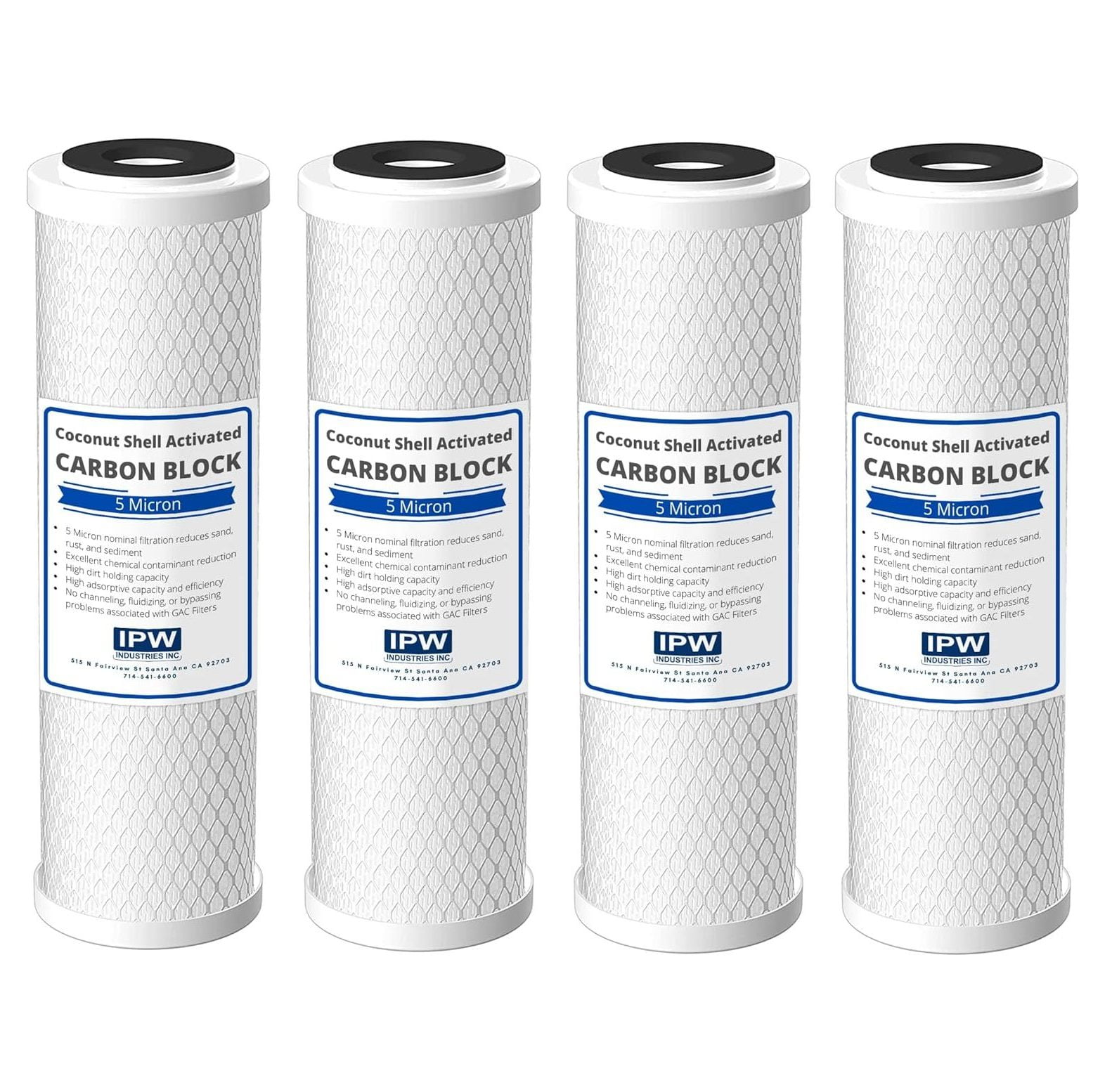 Set of 4 Compatible for Water Filter GXWH04F, GXWH20F, GXWH20S & GXRM10