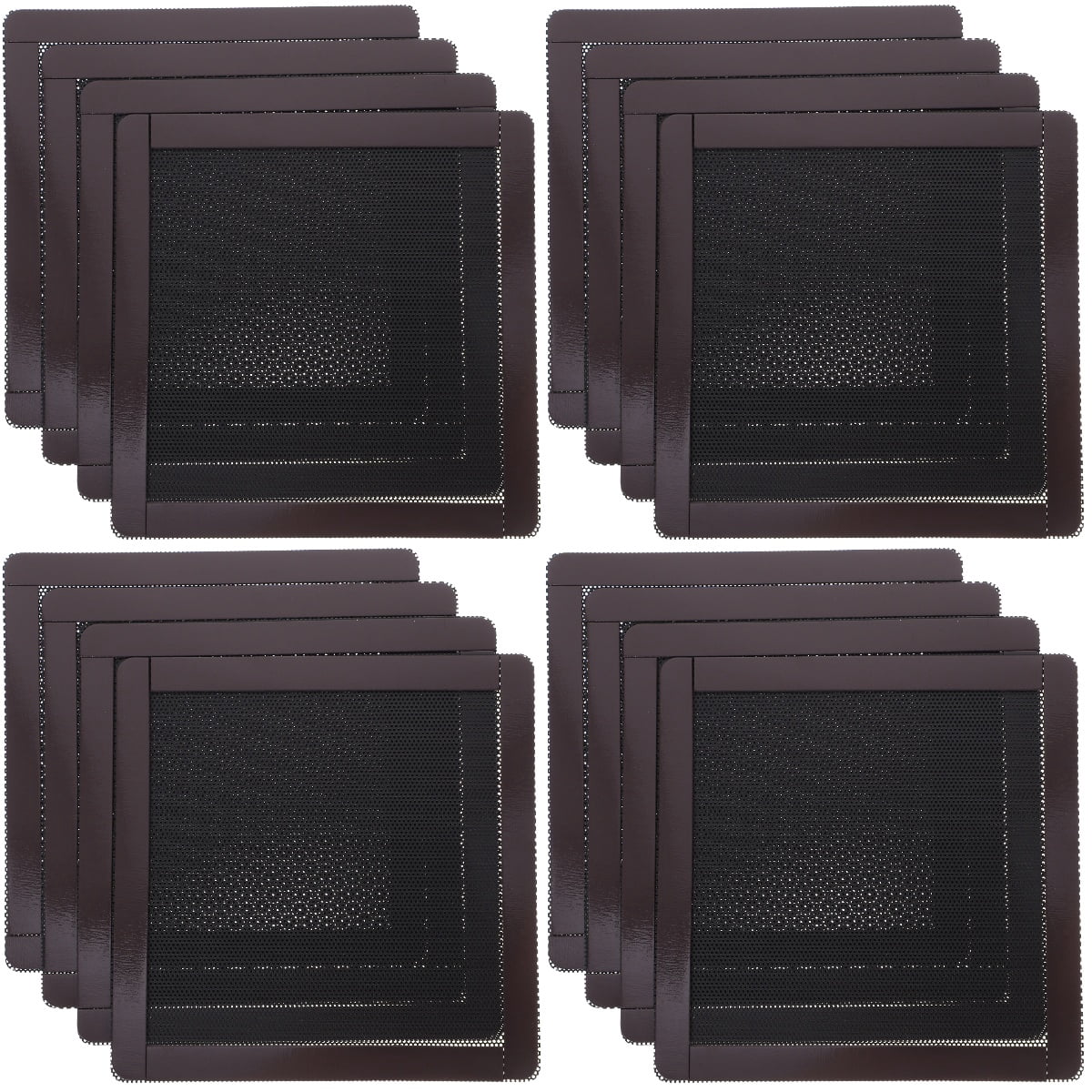 Set of 4 Computer Accessory Desktop Host Dust CPU Case Black - Walmart.com