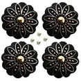 thumbnail image 1 of Set of 4 Conchos Horse Western Saddle Tack 1-1/4" Three-Tone Flower Co569, 1 of 2