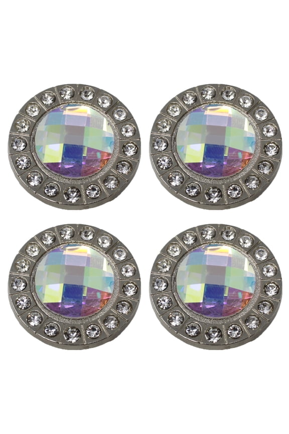 Set of 4 Conchos Western Saddle Tack Clear Co384