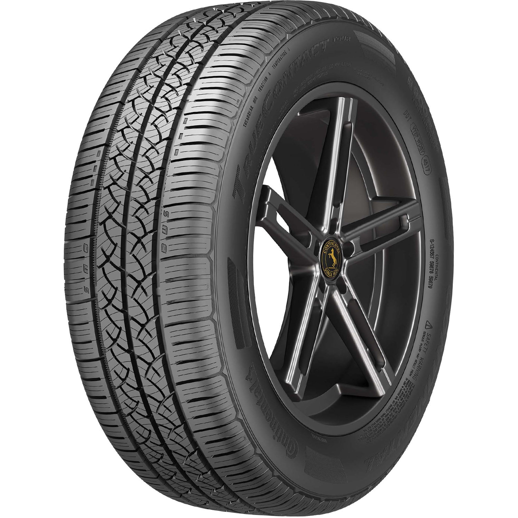 Set of 4 Continental TrueContact Tour 225/60R18 100H Tires Fits: 2018 ...
