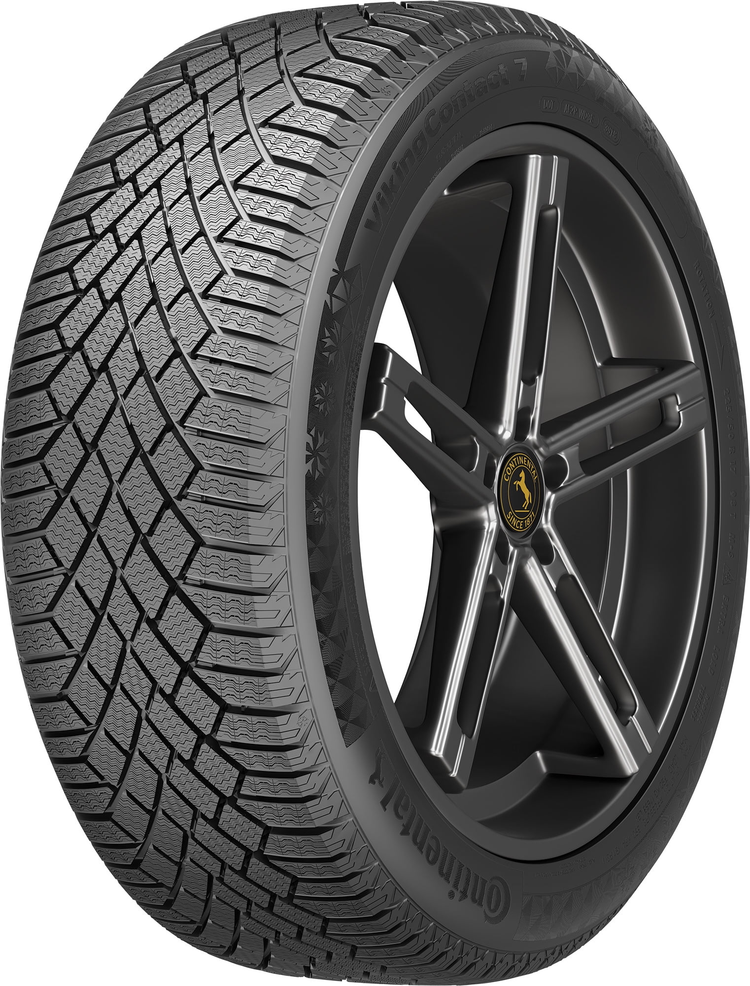 Set of 4 Continental Viking Contact 7 225/45R19XL 96T Tires 2254519 225 45 19