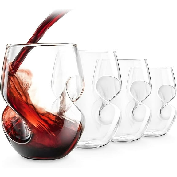 Set of 4 Conundrum 16-Oz. Red Wine Glasses