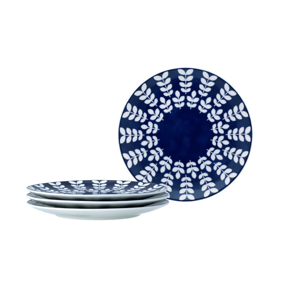 Set of 4 Coupe Salad Plates, 8.25", Scandinavian - inspired Design