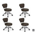 thumbnail image 1 of Set of 4 Dayton Pedicure Stool (Coffee) Pneumatic, Adjustable Height, Perfect for Nail Salon, Pedicure spa, 1 of 7