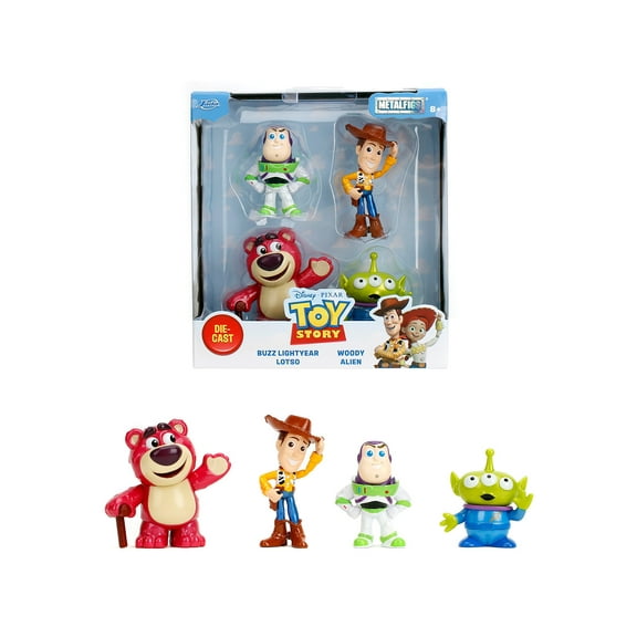 Set of 4 Diecast Figures "Toy Story" "Metalfigs" Series Diecast Models by Jada
